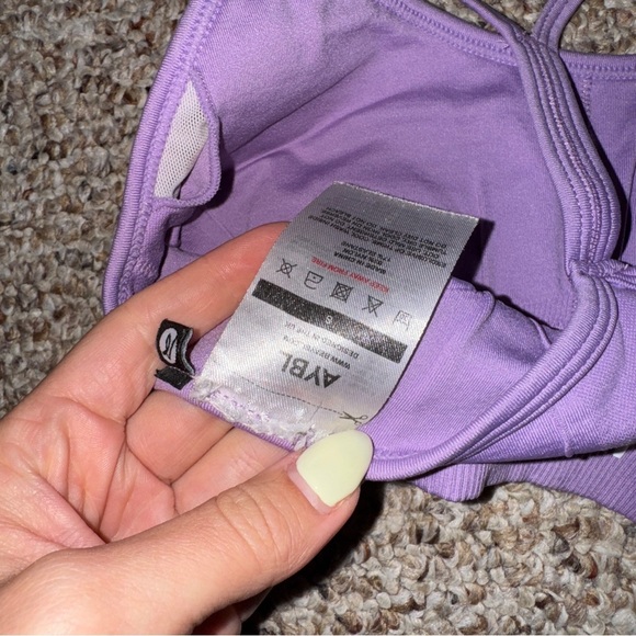 Aybl Sports Bra Lilac Purple Small - Picture 3 of 3